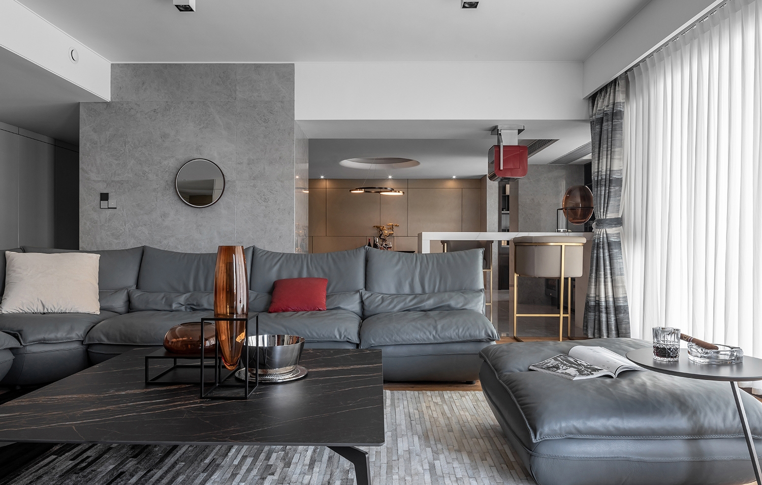 南京220㎡大平層輕奢風(fēng)格裝修 盡顯高級風(fēng)范