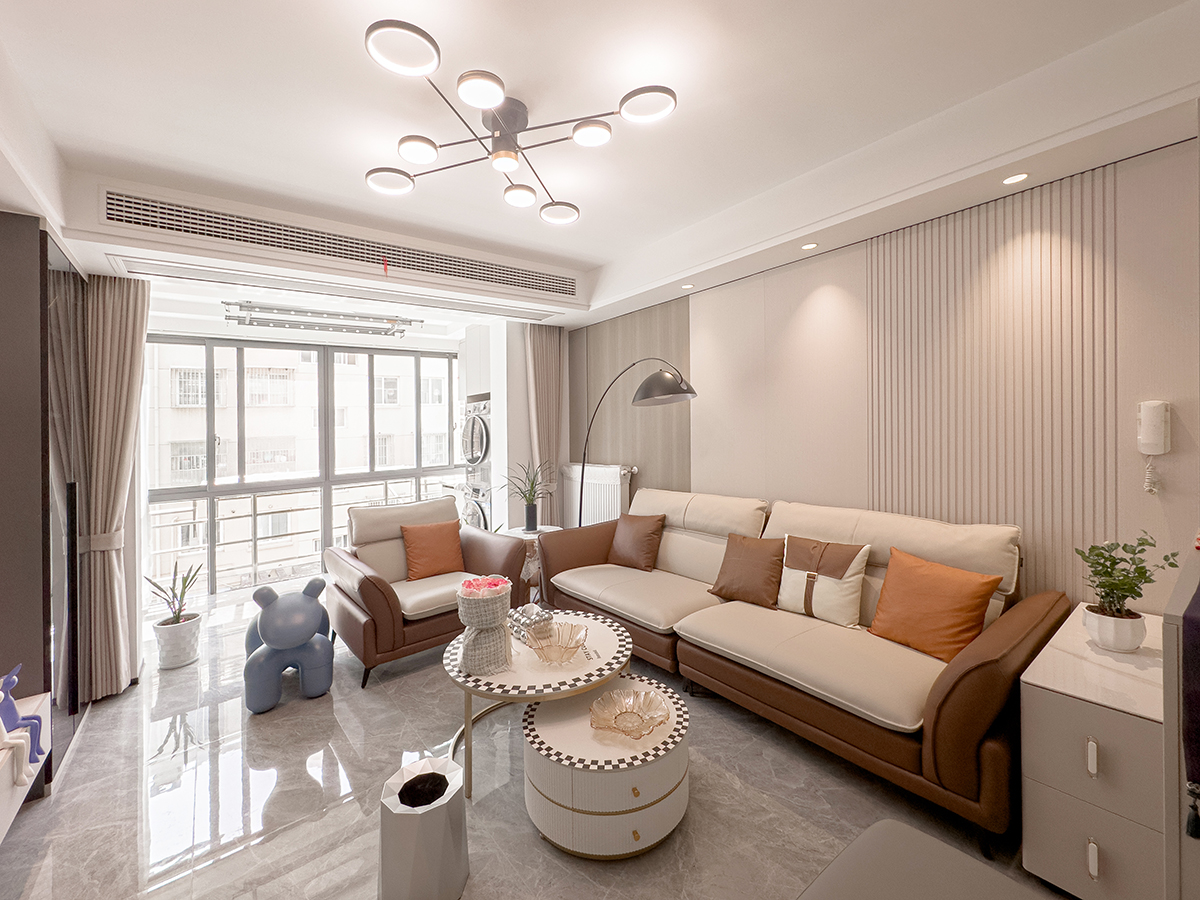 米色溫柔鄉(xiāng)，現(xiàn)代客廳的精致生活藝術(shù)