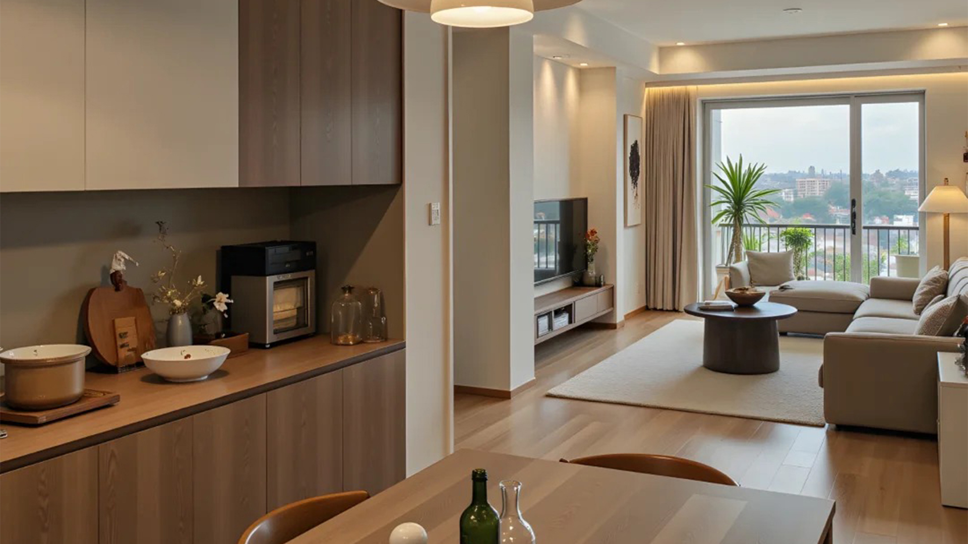 原木風(fēng)自然材質(zhì)暖光交織，溫柔歲月靜好生活氣息