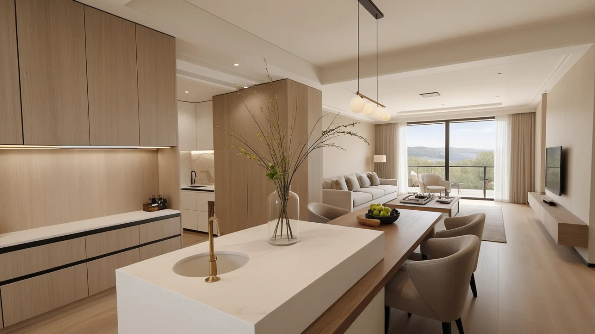 原木風(fēng)自然紋理柔和色調(diào)，溫馨生活氣息彌漫空間