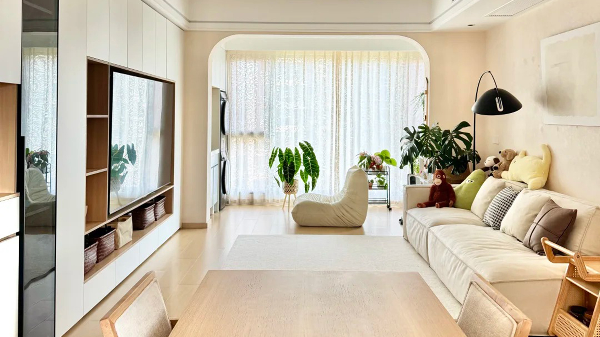 原木風(fēng)天然紋理柔和光線，歲月靜好詩意棲居地